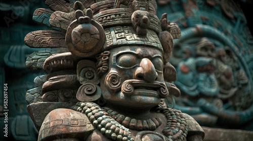 Aztec God Tlaloc - Rain and fertility god