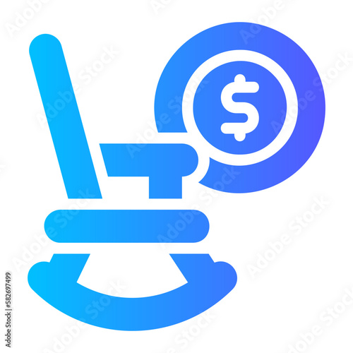 retirement gradient icon