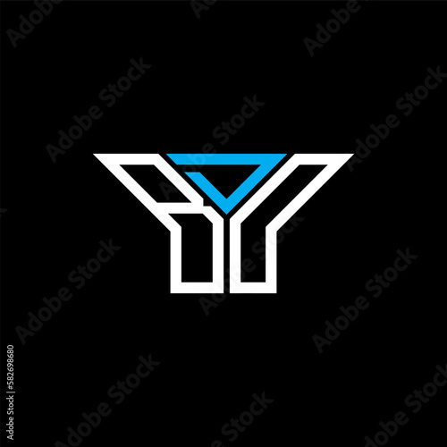 BDD letter logo creative design with vector graphic, BDD simple and modern logo.
