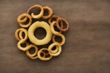 close up of fried onion rings, generative art by A.I.