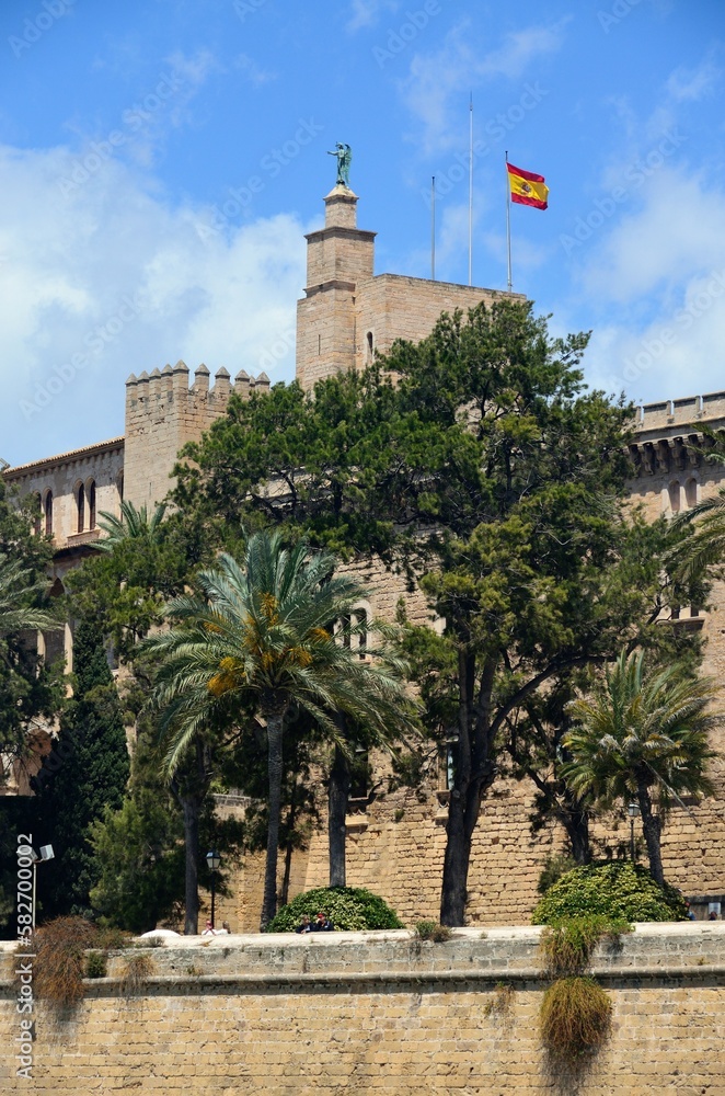Vistas del Palacio de la Almudaina, Palma de Mallorca