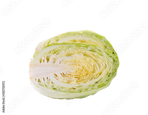 Fresh cabbage on transparent png © dasuwan