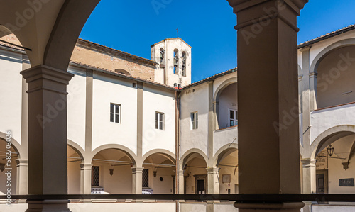 Schilderij op canvas cloister of the historic San Domenico church - San Miniato, Pisa province, Tusca
