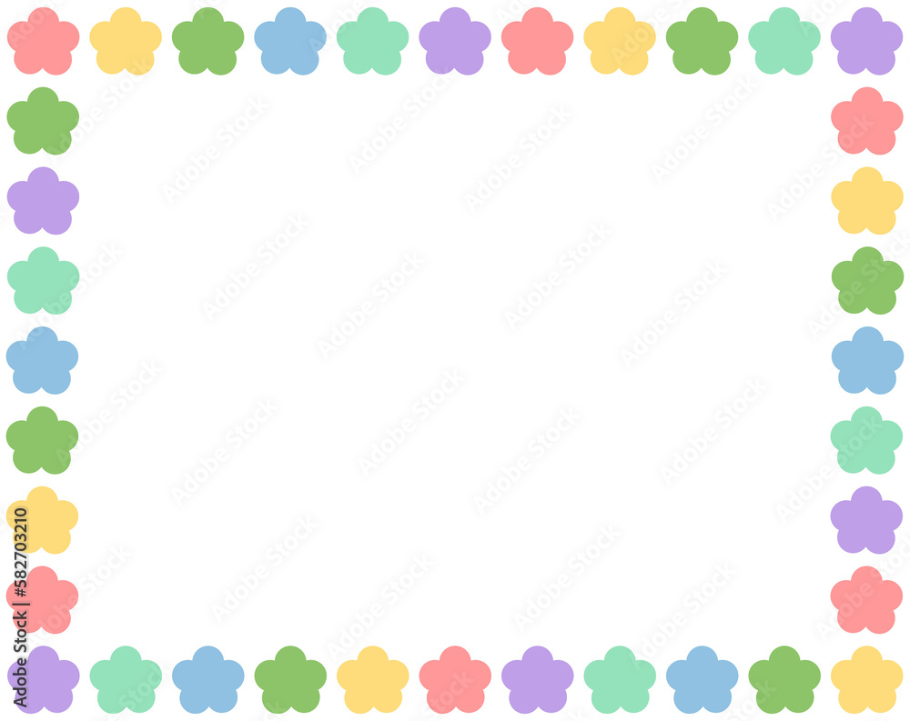 꽃 프레임 일러스트 