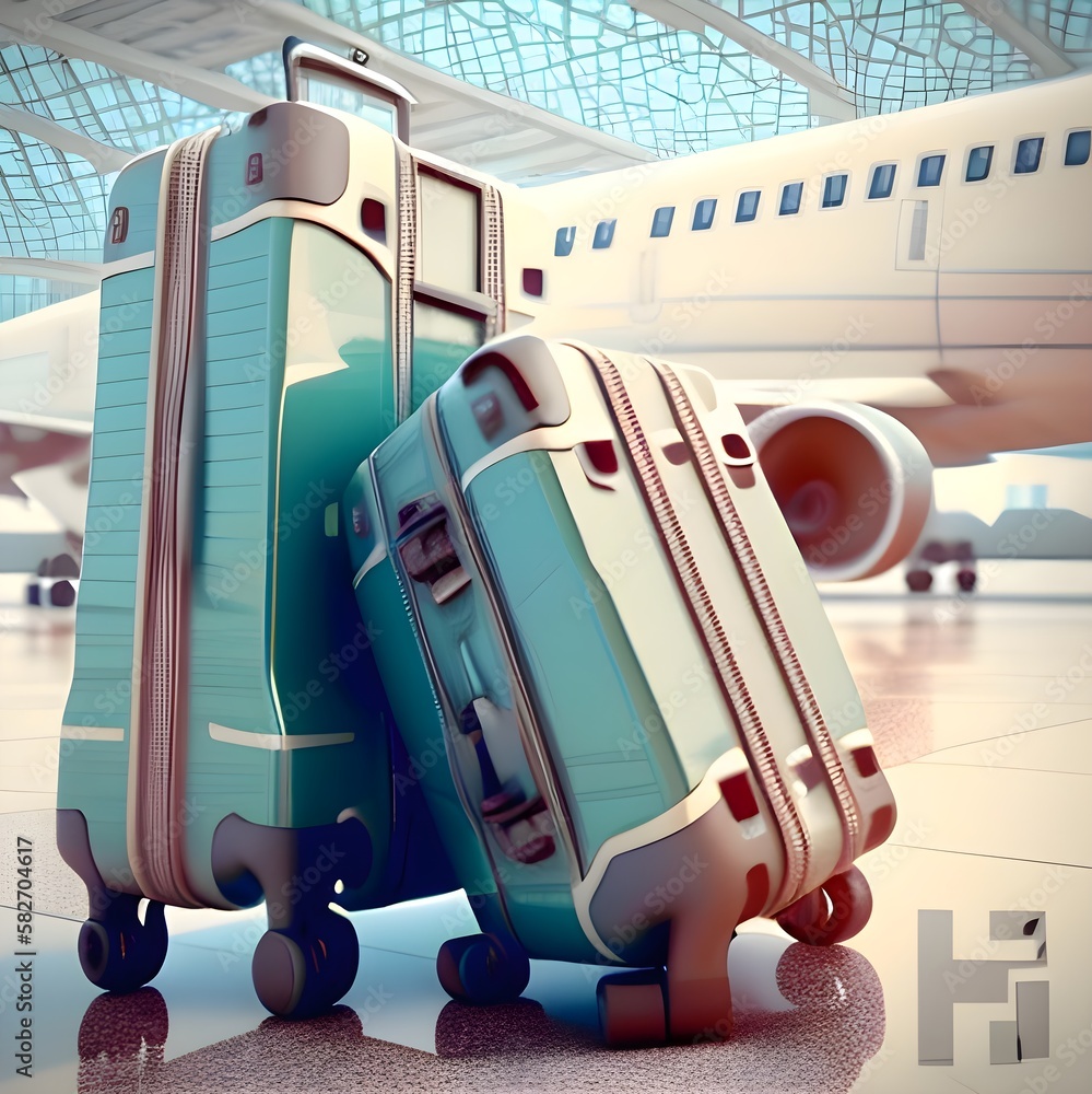 Explore the Exciting World of Travel with 3D Rendered Suitcases at