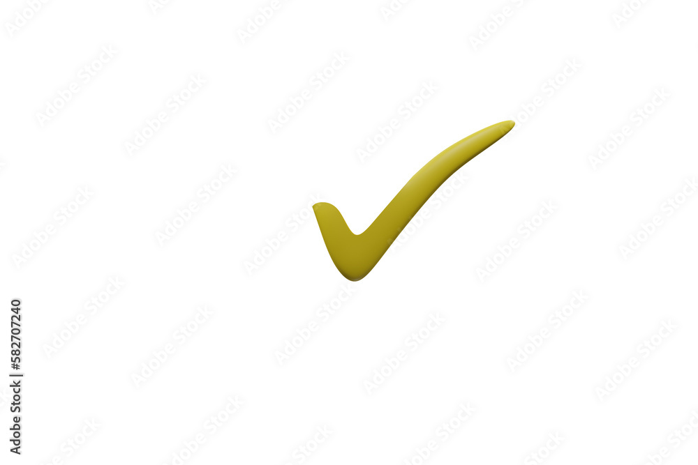 Yes, ok, mark, check, tick, icon, confirms, background, 3D ,illustration Yes, ok, mark, check, tick, icon, confirms, background, 3D ,illustration