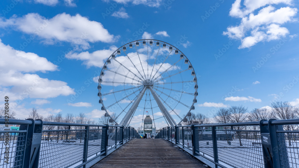 Montreal wheel in winter