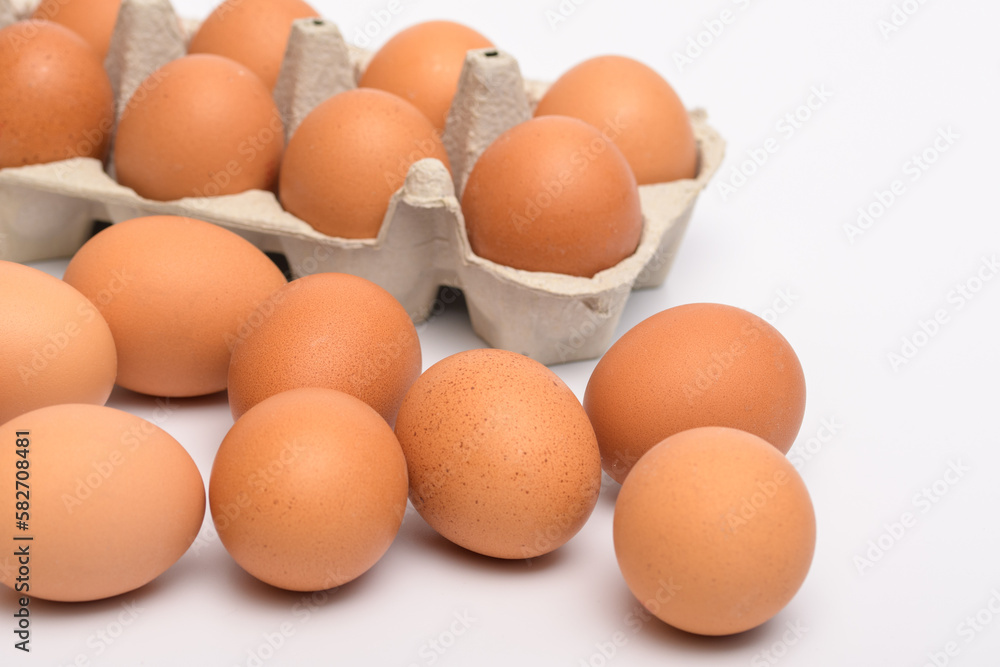 Wiejskie jaja w składance I obok niej na białym tle