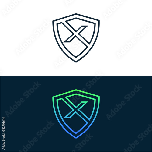 Free Download shield logo letter - GFXLoad