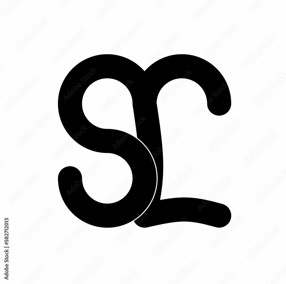 SL ls s l initials letter logo isolated on white background SL ls s l initials letter logo isolated on white background