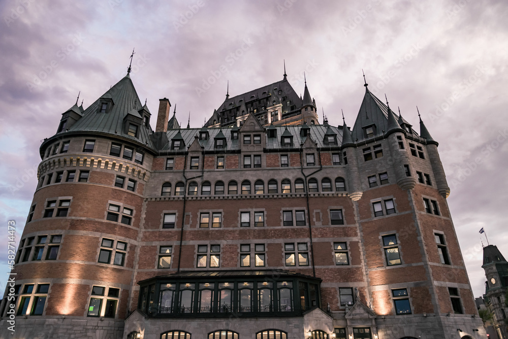 the famous Chateau Frontenac in Quebec City, Canada