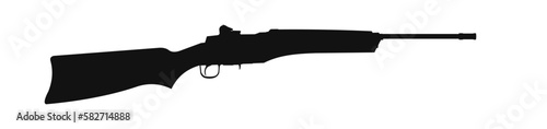 Hunting gun, shotgun - silhouette