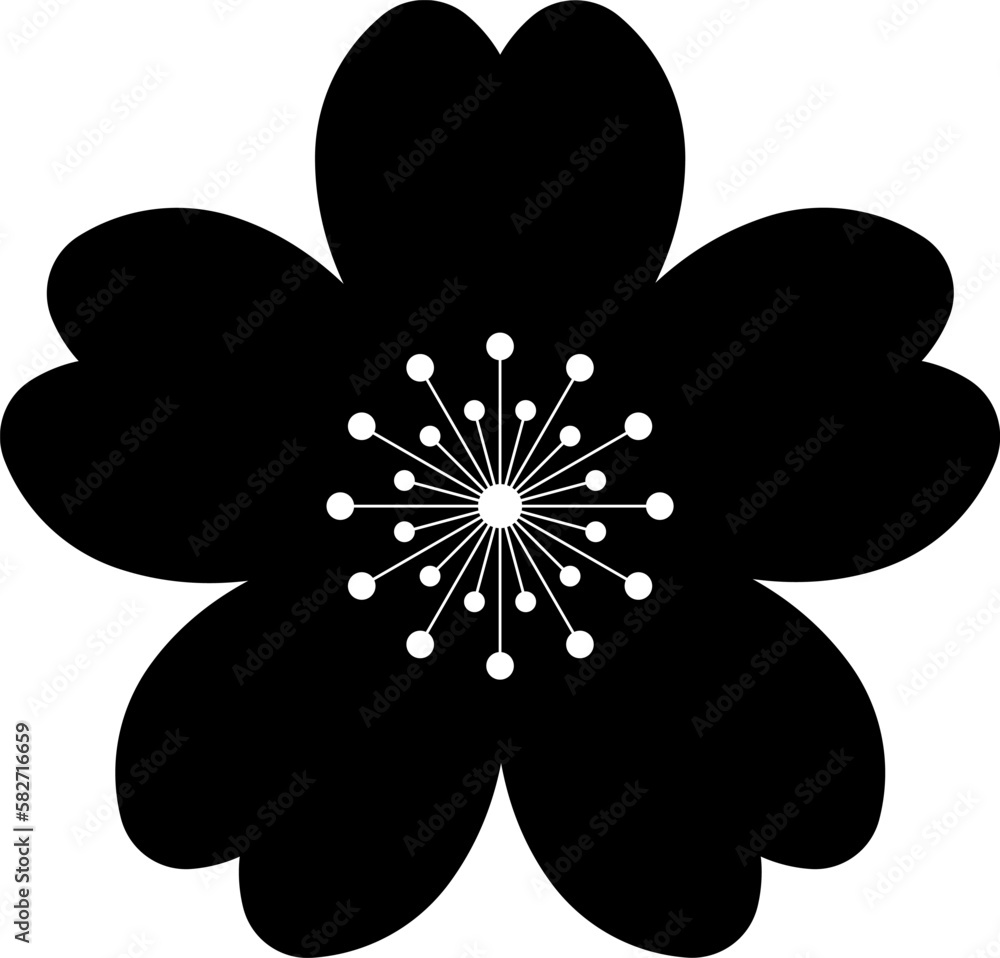 Cherry blossoms vector icon. Flowers, plants, spring, cute, etc. Cherry blossoms vector icon. Flowers, plants, spring, cute, etc.