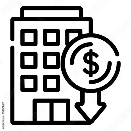 hotel recession icon