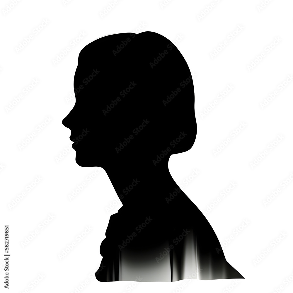 Shadowplay - Dramatic Silhouette of a Person, Mysterious Figures, Conceptual Design, Minimalist Art