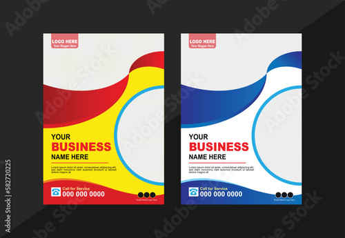 Business flyer design template, modern design, perfect for creative professional business