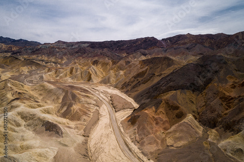 20 Mule Team Canyon in Death Valley, California. USA photo