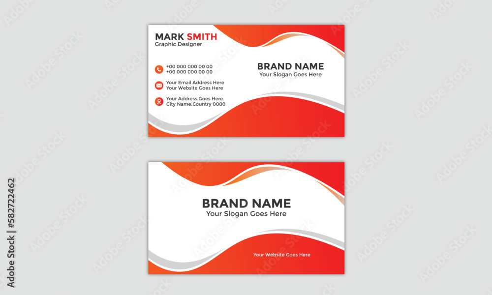 Professional Modern Corporate and Creative Business Card Design Template Double-sided -Horizontal Name Card Simple and Clean Visiting Card Vector illustration Colorful Business Card Professional Modern Corporate and Creative Business Card Design Template Double-sided -Horizontal Name Card Simple and Clean Visiting Card Vector illustration Colorful Business Card