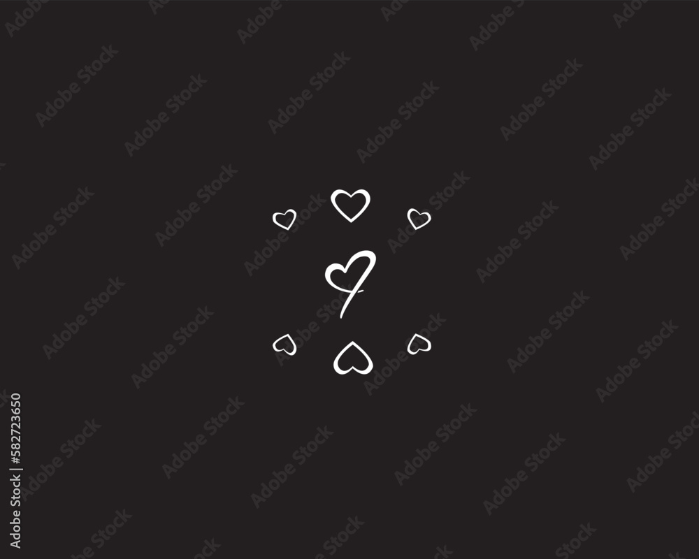 Fototapeta premium Love alphabet Logo 