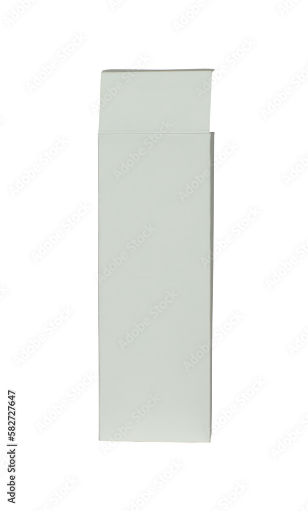 White cardboard box isolated from background White cardboard box isolated from background