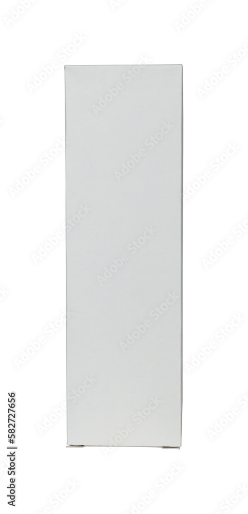 White cardboard box isolated from background White cardboard box isolated from background