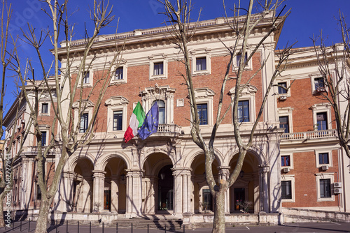 Fototapeta Naklejka Na Ścianę i Meble -  Palace seat of the Italian ministry of infrastructure and transport in Rome, Italy