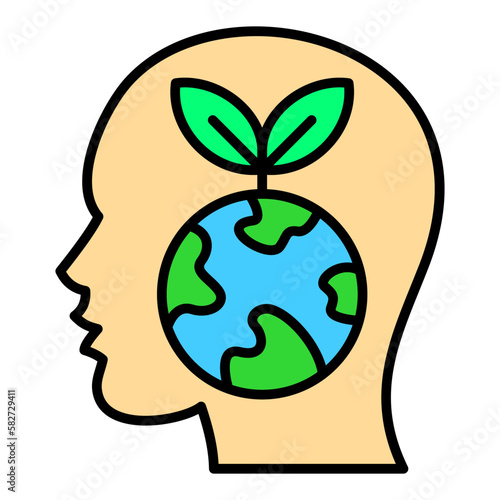 Think Eco Filled Line Icon
