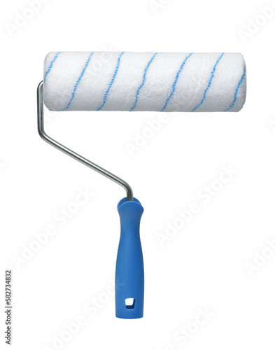 Front view of new non-drip paint roller