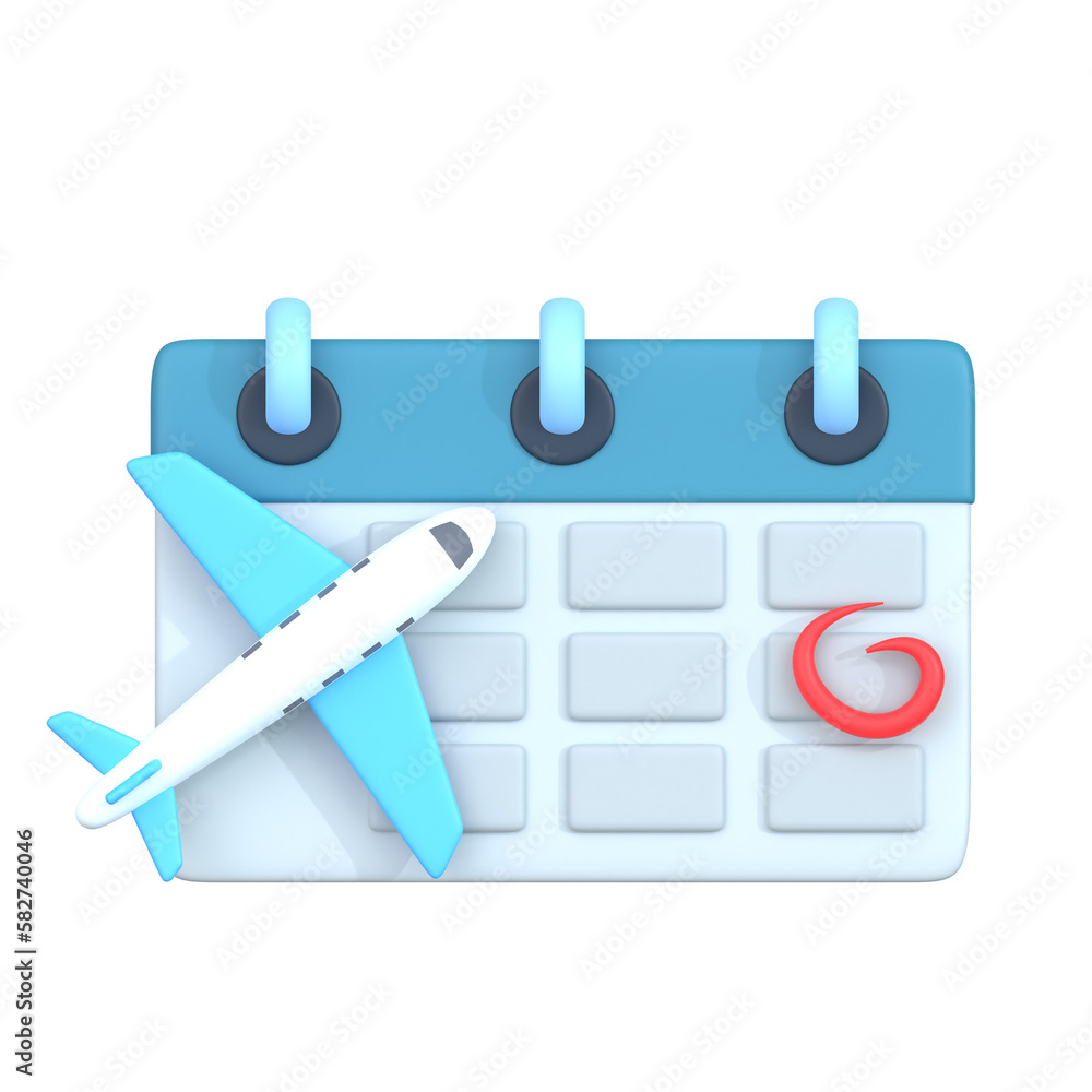 Travel and airport icon 3d render object illustration Travel and airport icon 3d render object illustration