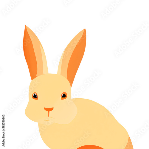 easter bunny isolated on white