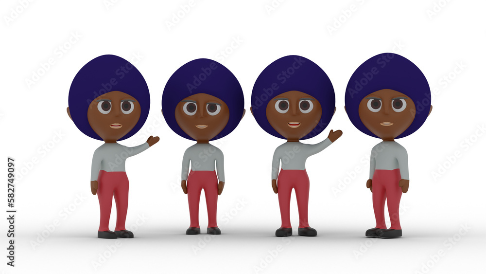 3d people in a row 3d people in a row