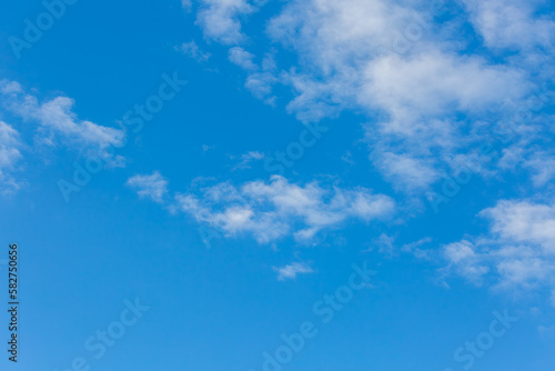 High-quality blue sky with a few white clouds - perfect for sky replacements