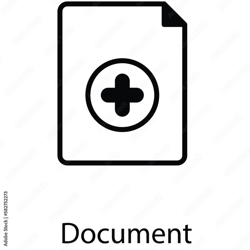 Document icon design stock illustration Document icon design stock illustration