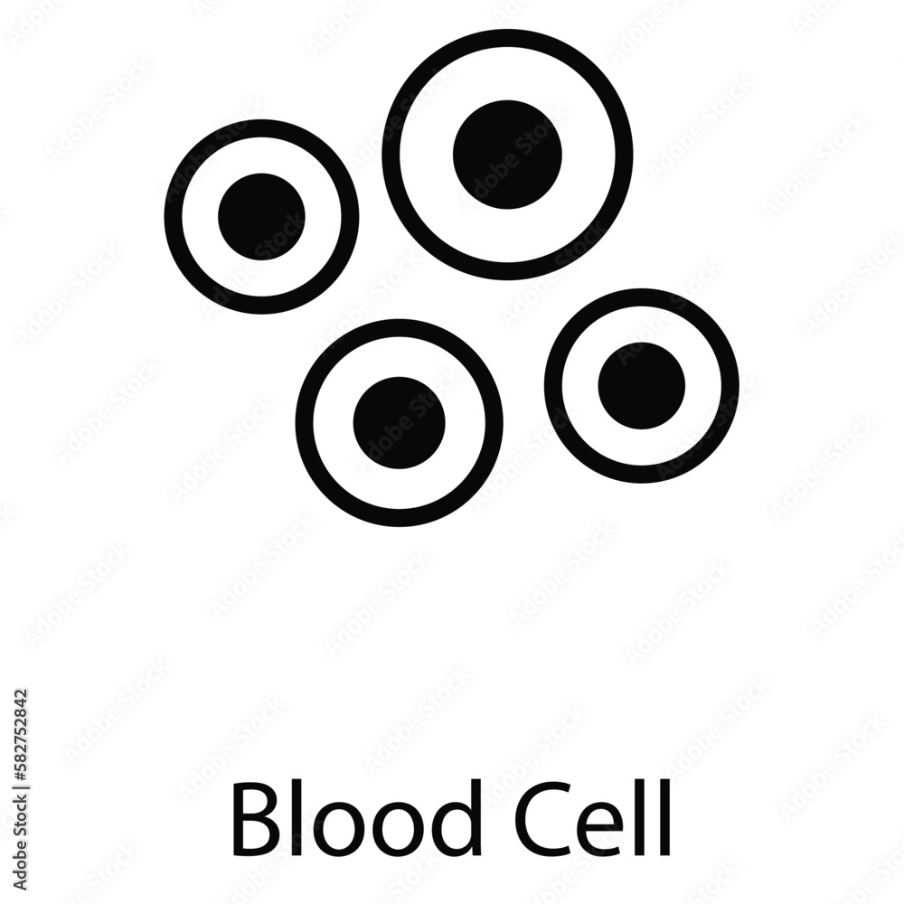 Blood cell icon design stock illustration Blood cell icon design stock illustration