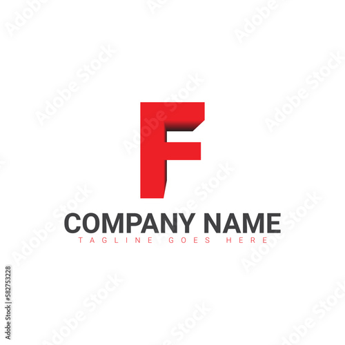 f logo, f letter logo design