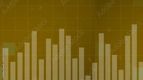 Business graph  growth chart .