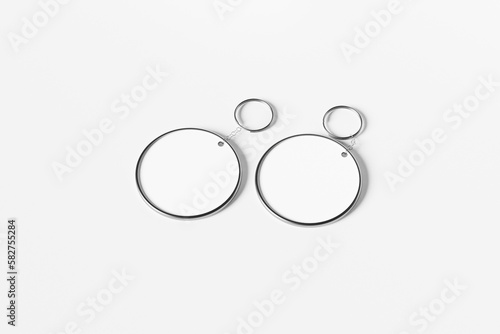 Wallpaper Mural Circular Metal Keychain Mockup Torontodigital.ca