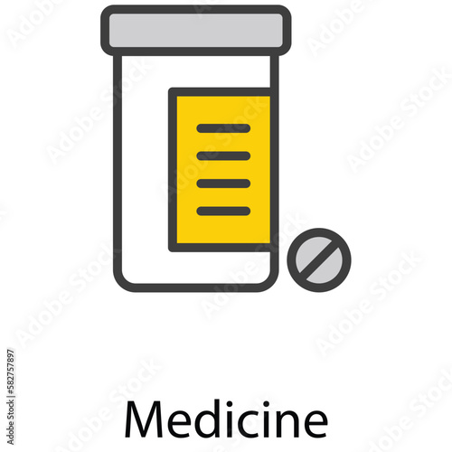 Medicine icon design stock illustration