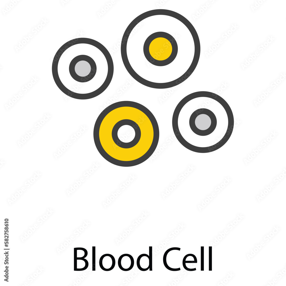 Blood cell icon design stock illustration Blood cell icon design stock illustration