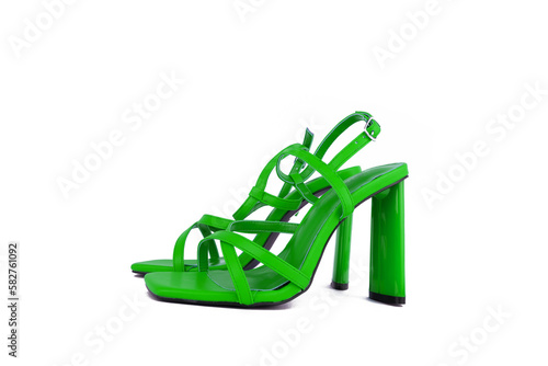 fashion high heel shoes on a background