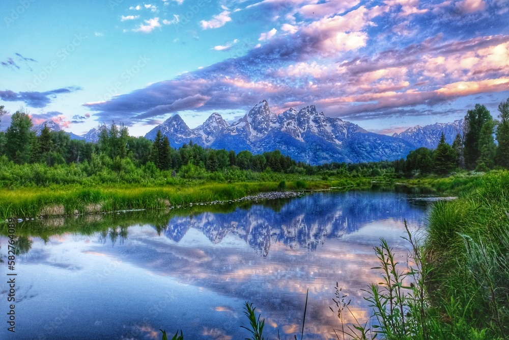 Reflection in the morning, Grand Teton National Park