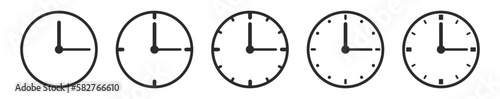 clock icon. simple watch time flat vector. schedule pictogram clock icon. 