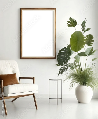 bright minimalist boho picture / photo frame mockup