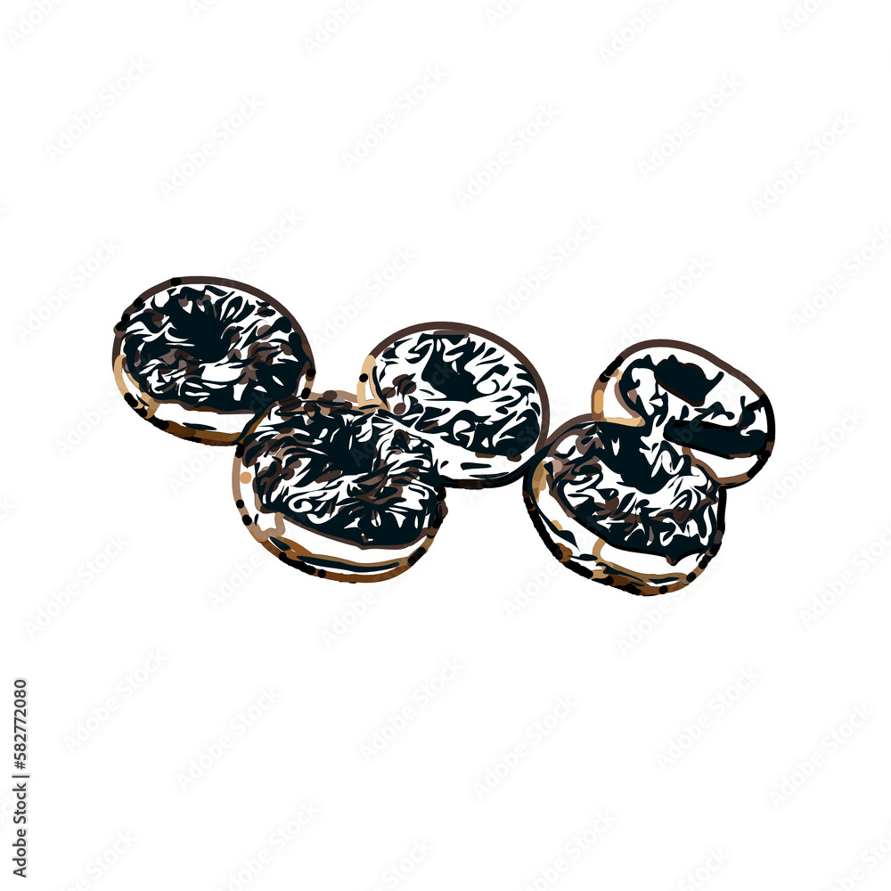 Color sketch of a donut with transparent background Color sketch of a donut with transparent background