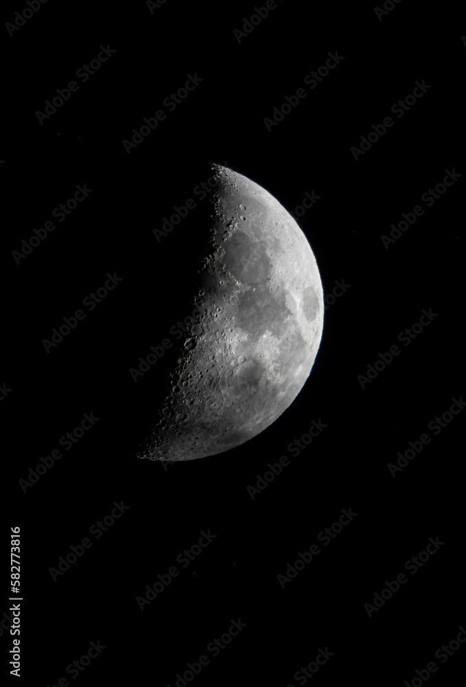 Beautiful shot of the moon against a dark sky Beautiful shot of the moon against a dark sky