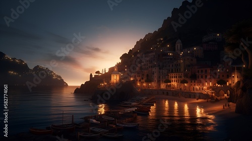 amalfi coast sunset © fonstra