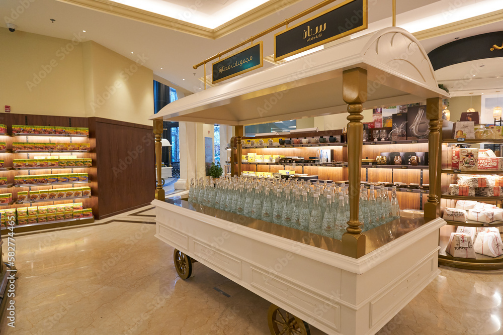 DOHA, QATAR CIRCA MARCH, 2023 interior shot of SNAN Food Hall in