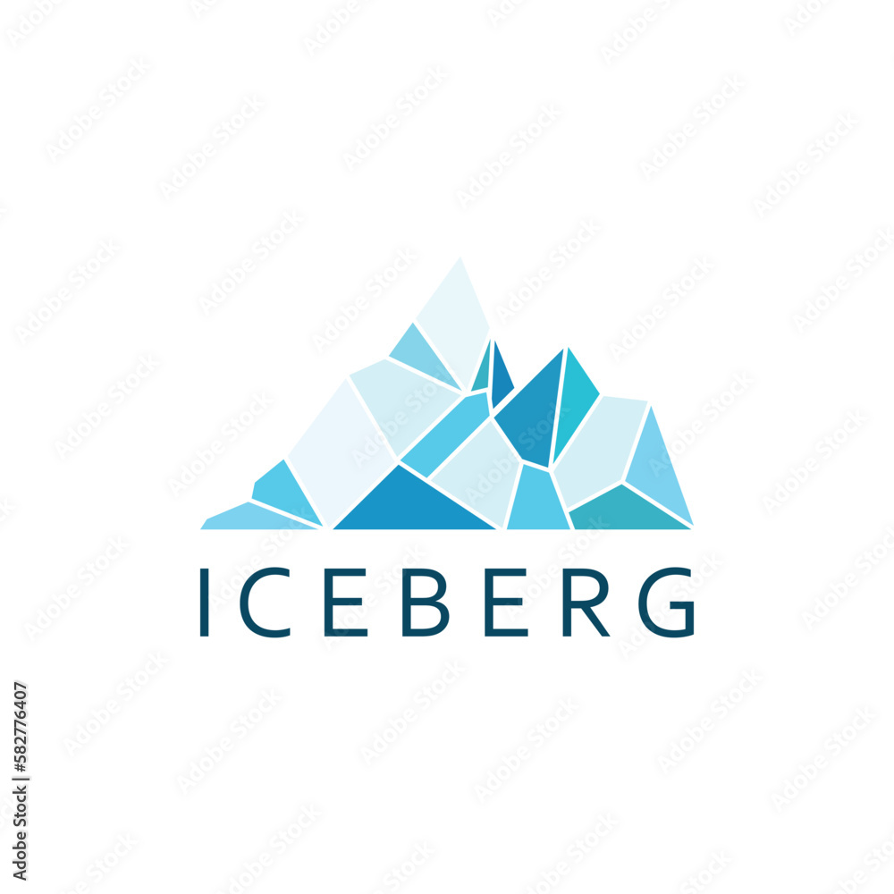Iceberg Abstract Logo Template.
