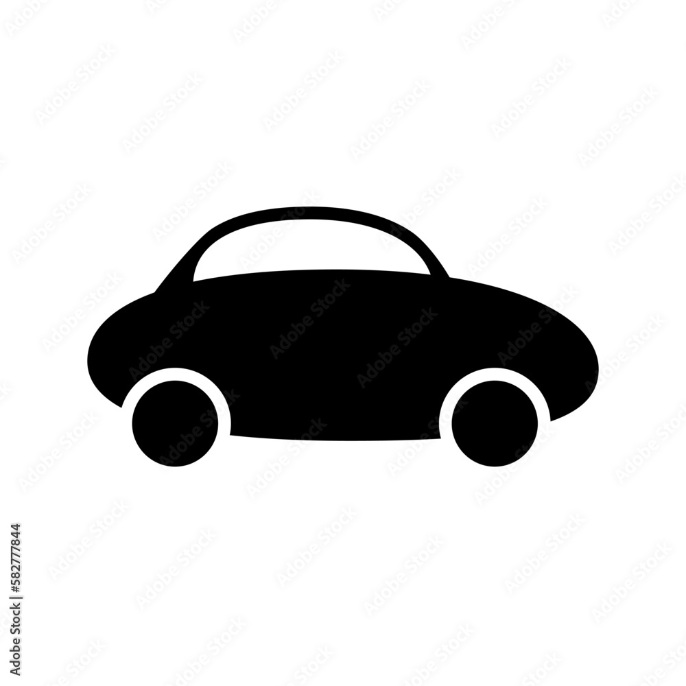 Fototapeta premium Car icon on white.