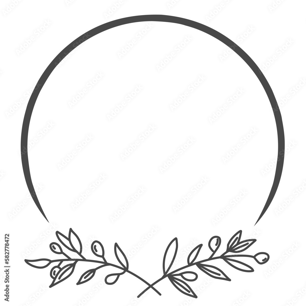 Flower ornament dividers. Hand drawn vines decoration, floral ornamental divider and sketch leaves ornaments. Ink flourish and arrow decorations dividers victorian doodles. 